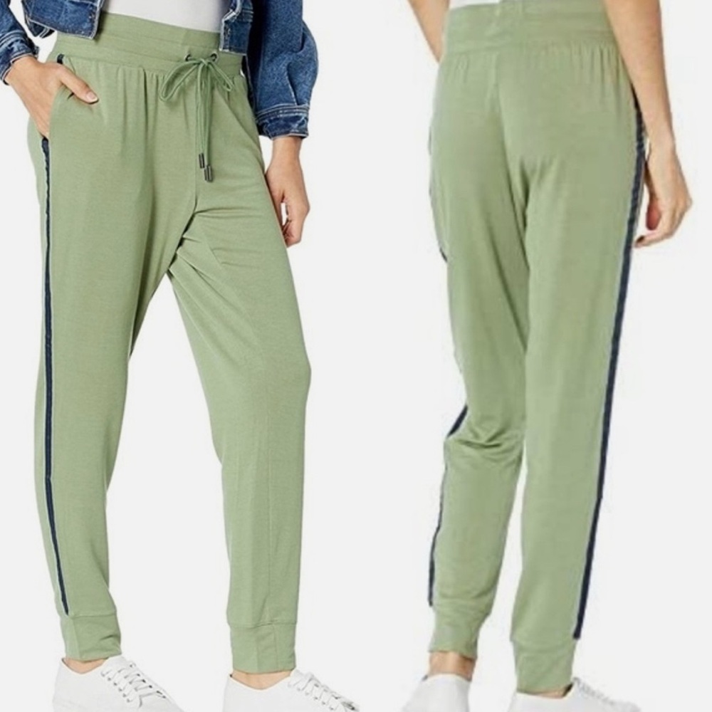 Skinnygirl Joggers – Army Green With Navy Stripe‎ – Size 1X (NWT)